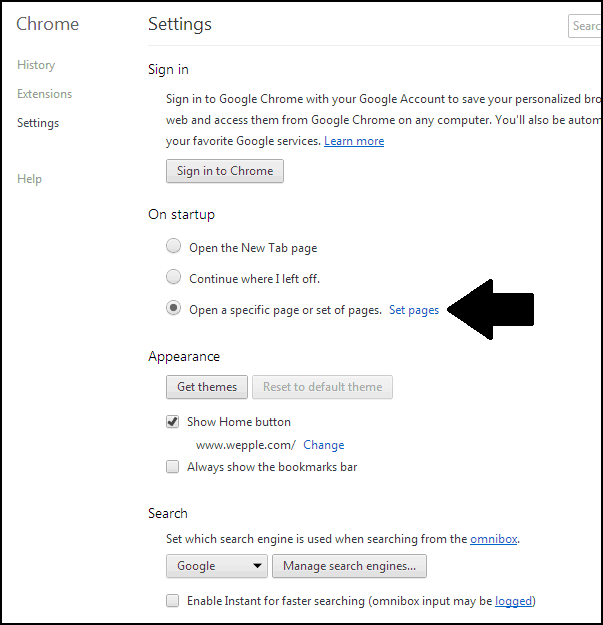 [STEP 3/4] How to Change Homepage on Chrome
